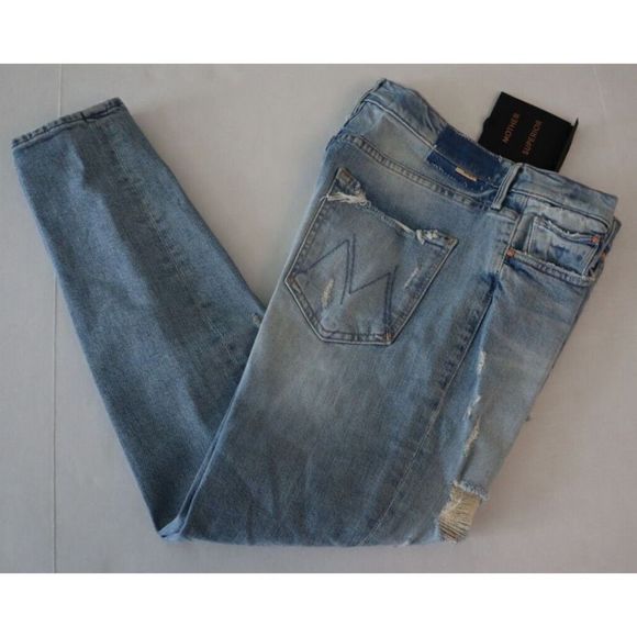 Mother Superior Sz 29 An Icy Confession Denim The Trickster Ankle Jeans $288 - Picture 6 of 16